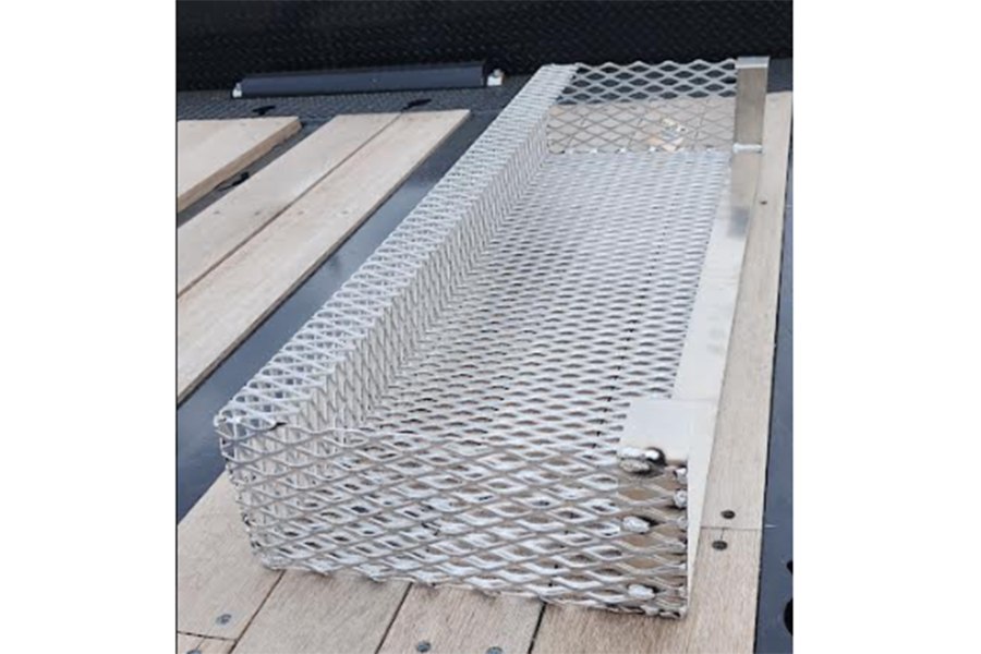 Picture of Zip's Custom 48" Aluminum Mesh Lumber Basket